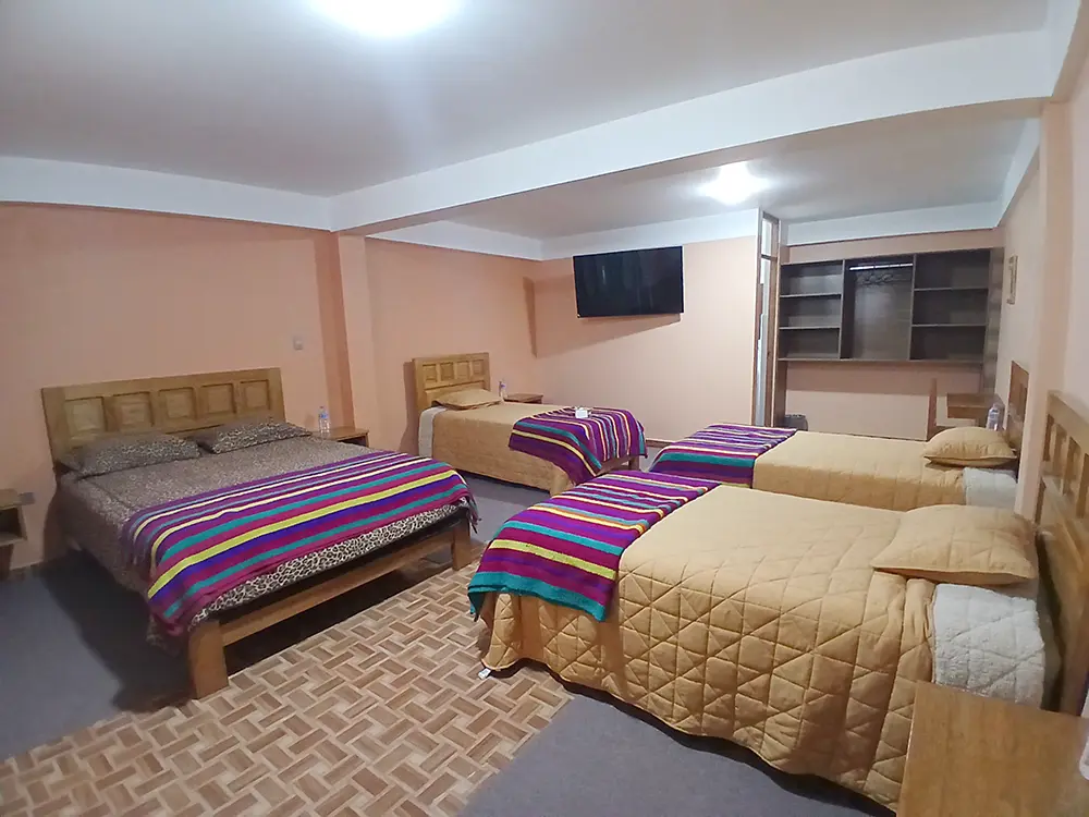 habitacion cuadruple familiar hotel la chacana huaraz