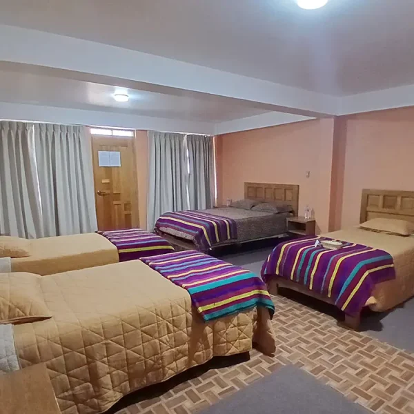 habitacion quíntuple familiar hotel la chacana huaraz