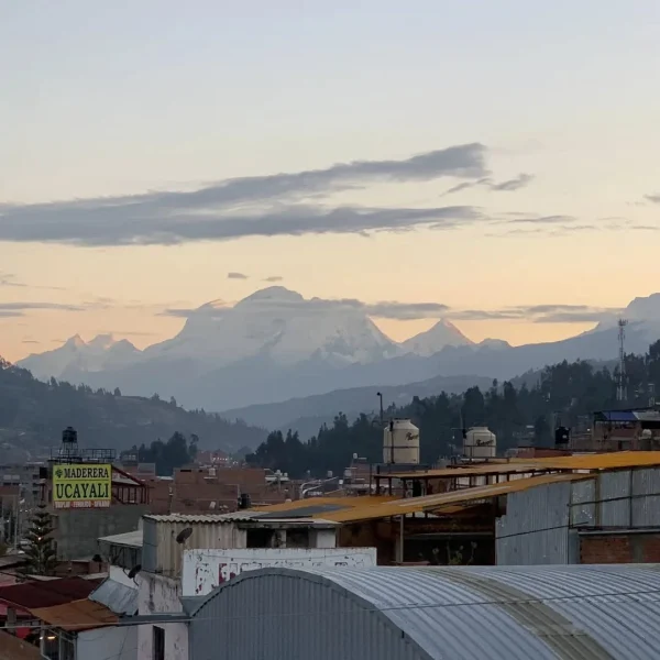 nevado huascaran desde hotel la chacana