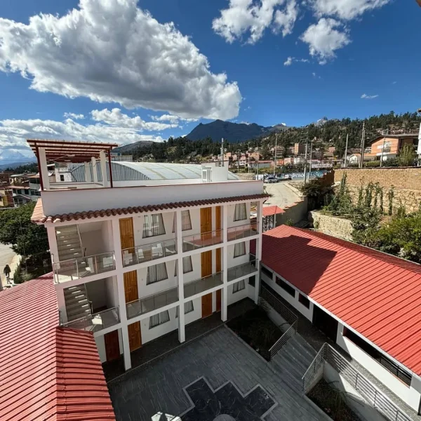 vista aerea hotel la chacana huaraz
